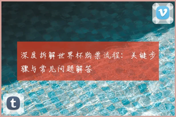 深度拆解世界杯购票流程：关键步骤与常见问题解答